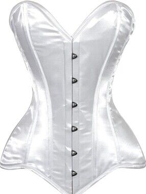 Daisy Corsets White Satin Overbust Corset
